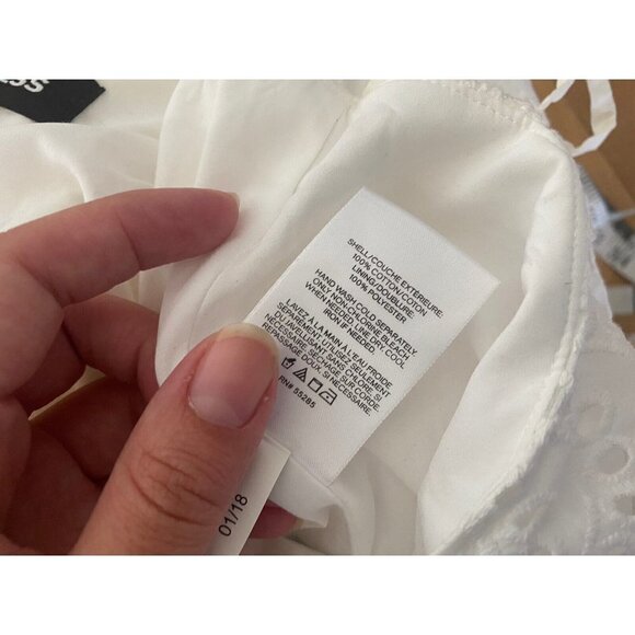 NWT  Express Ivory Eyelet SKIRT WOMEN’S Size 10 - Picture 6 of 12